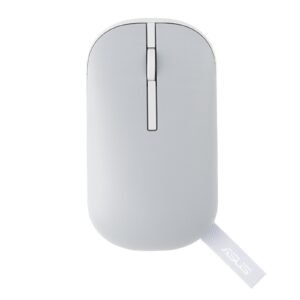 Marshmallow MD100 Wireless Bluetooth Mouse with Dual Mode (Bluetooth 5.0 & 2.4GHz), Silent Clicks, Adjustable 800/1000/1600 DPI, Multi-Device, Ergonomic Design, Grey, 1-Year Warranty