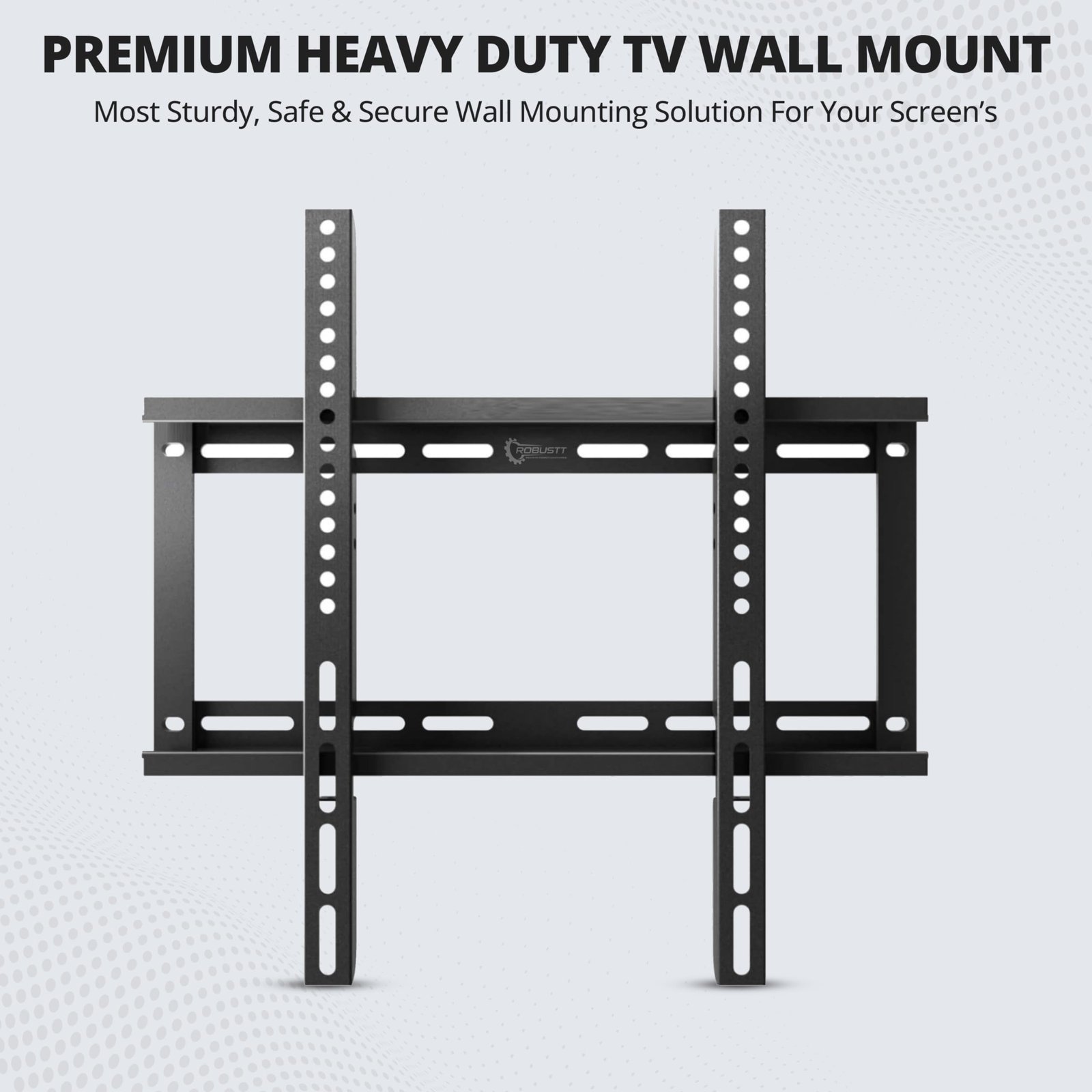 TV Wall Mount 42 to 55 Inches - Pack of 1 | Heavy Duty TV-Wall Stand | Flat Panel Wall-Mount | Universal Fixed Stand