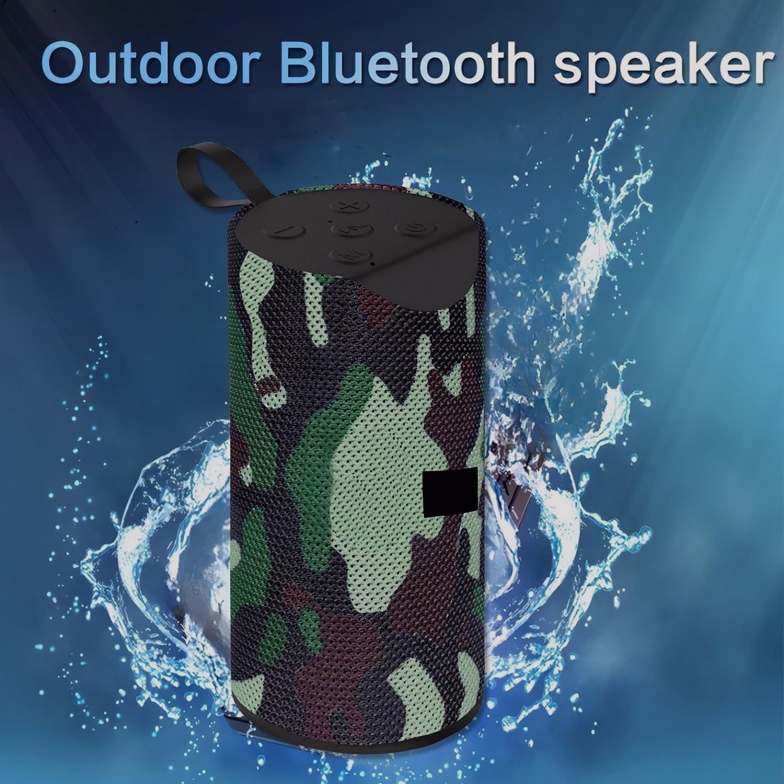 TG-113 High Bass 10W Bluetooth Speaker – Thunder Sound, Portable Wireless, AUX/USB/SD Card Support, 3-Hour Battery Backup1 (Army)