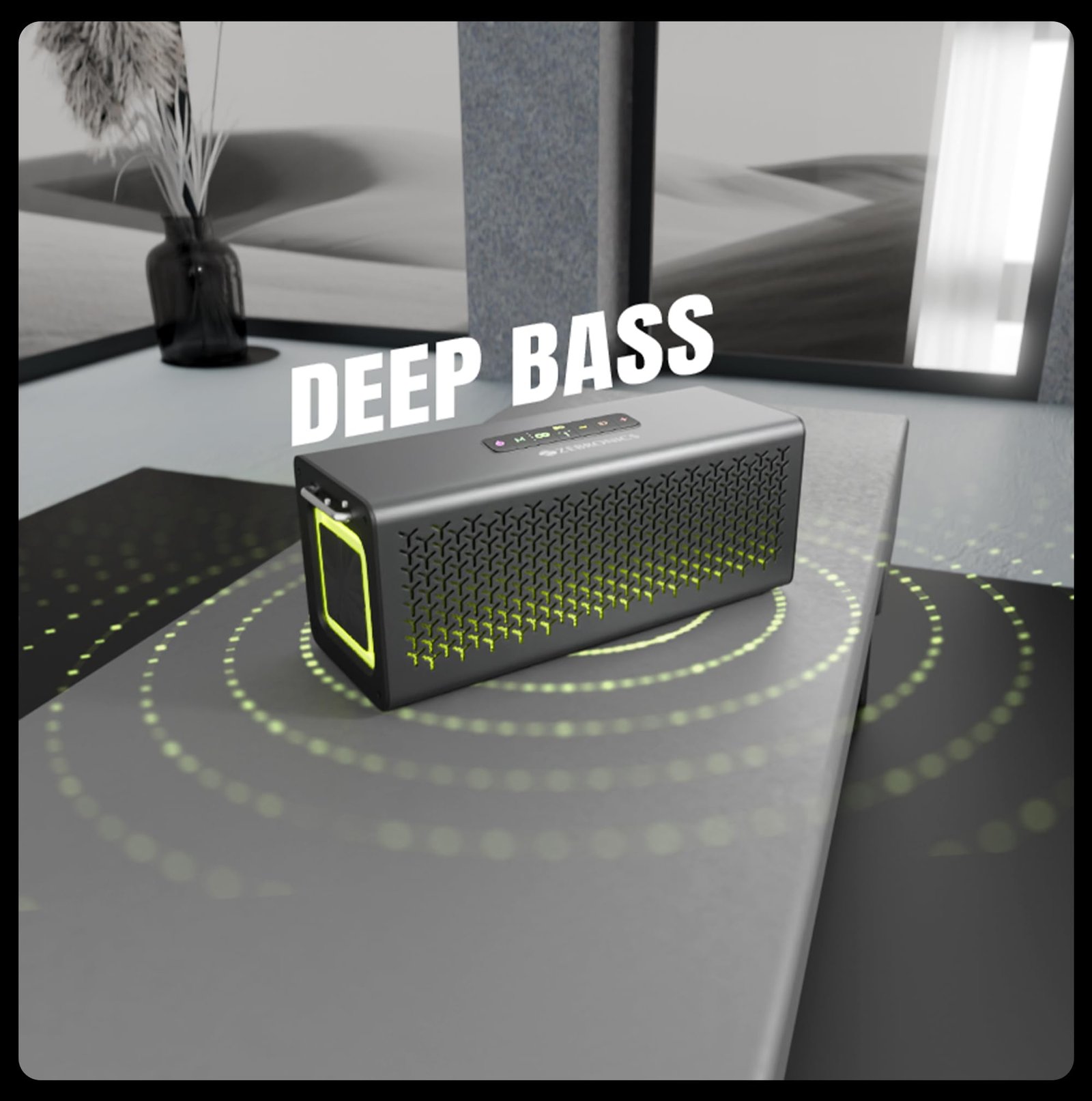 Studio R3, Portable Bluetooth Speaker, 140W RMS, 6 Drivers + Dual Passive Radiators, 3EQ Modes, Upto 13 Hrs Playback, 6000mAh Battery, BT v5.2| USB | AUX | mSD, TWS, Wired Mic, Metal Finish