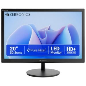 LED Monitor, 20 inch, HD+ 1600×900, 16:9 Aspect Ratio, 16.7M Colors, HDMI & VGA, Wall Mountable (EV20)