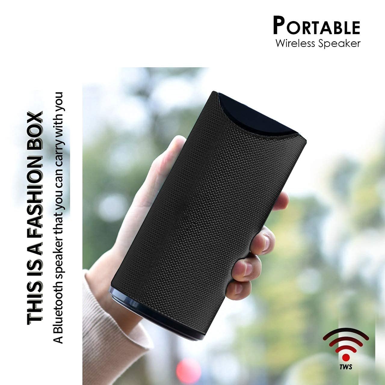 Portable Bluetooth Speaker with USB/Micro SD Card/AUX/Mic Multimedia Speaker