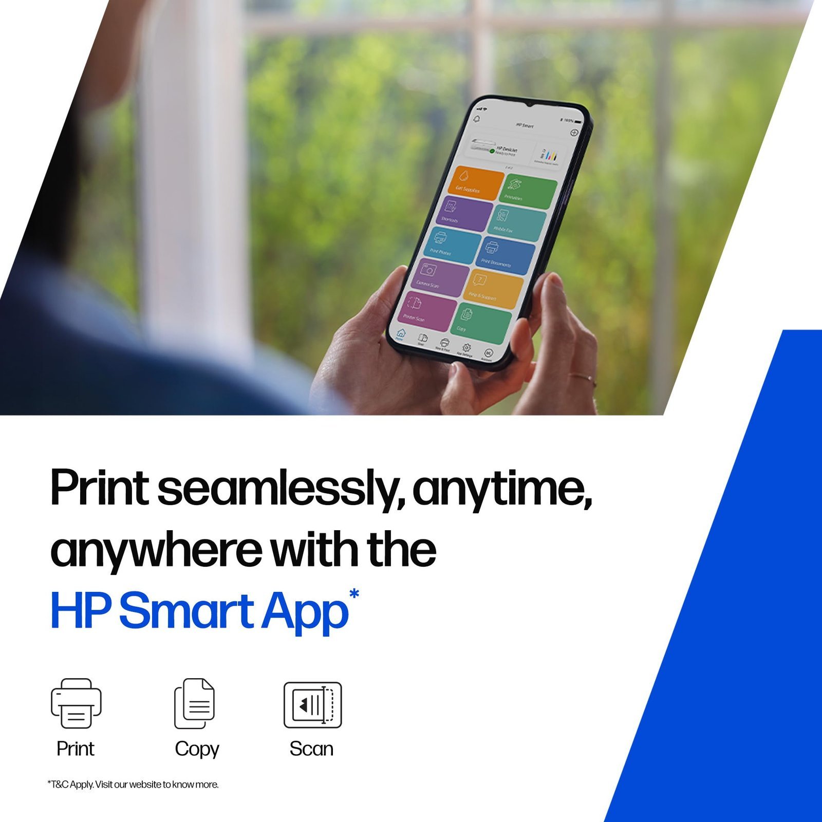 AI Capable Ink Advantage 2986 Dual Band WiFi (up to 10X Faster) Colour Printer - Print/Scan/Copy Ideal for Home