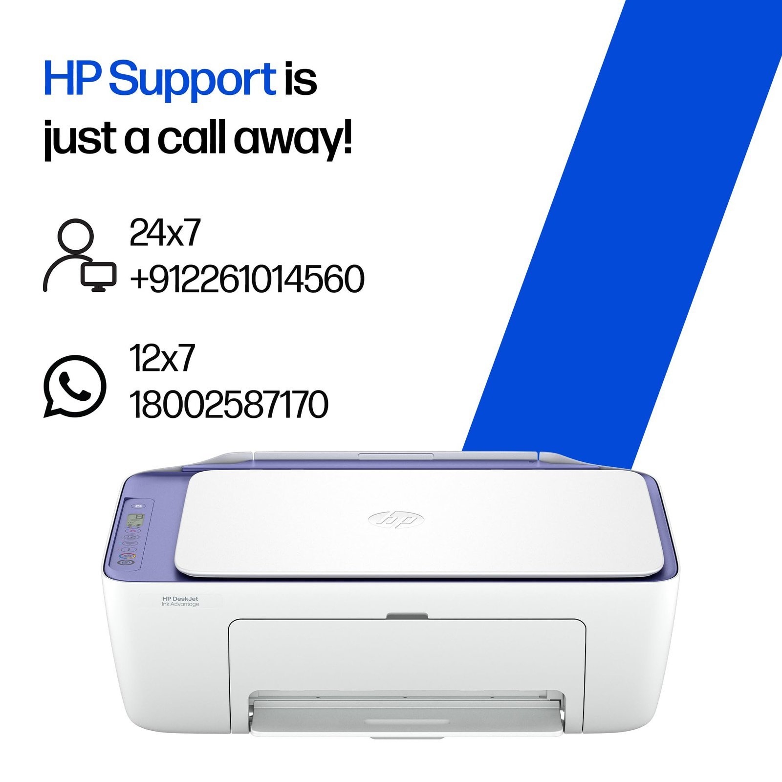AI Capable Ink Advantage 2986 Dual Band WiFi (up to 10X Faster) Colour Printer - Print/Scan/Copy Ideal for Home